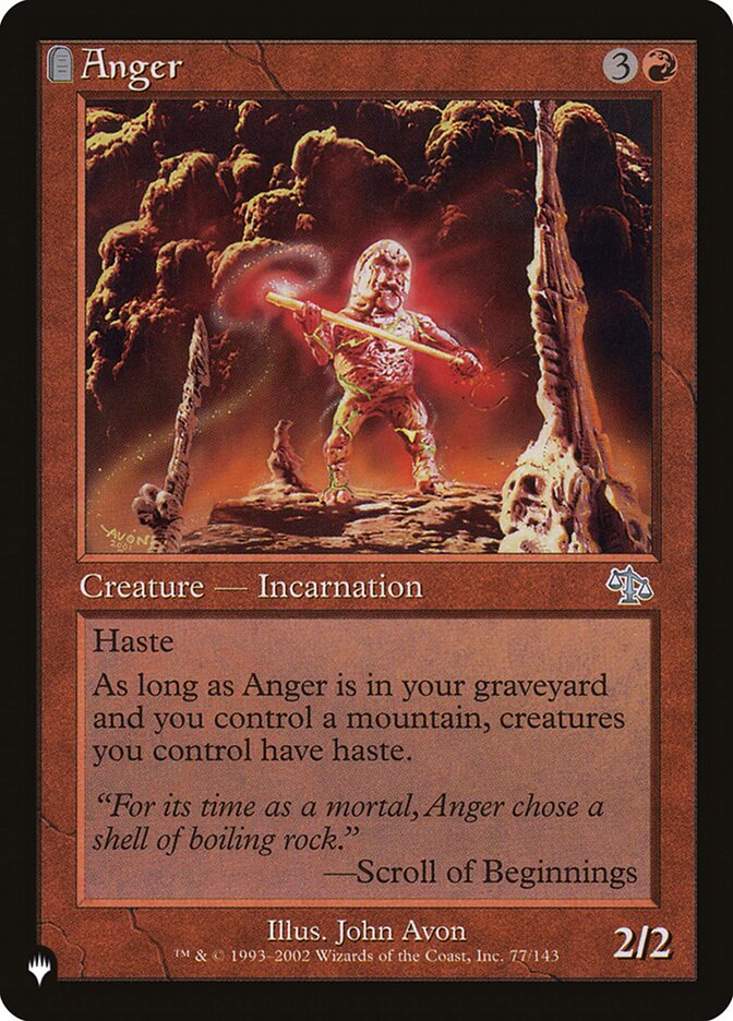 Anger (JUD-77) - The List (PLST)