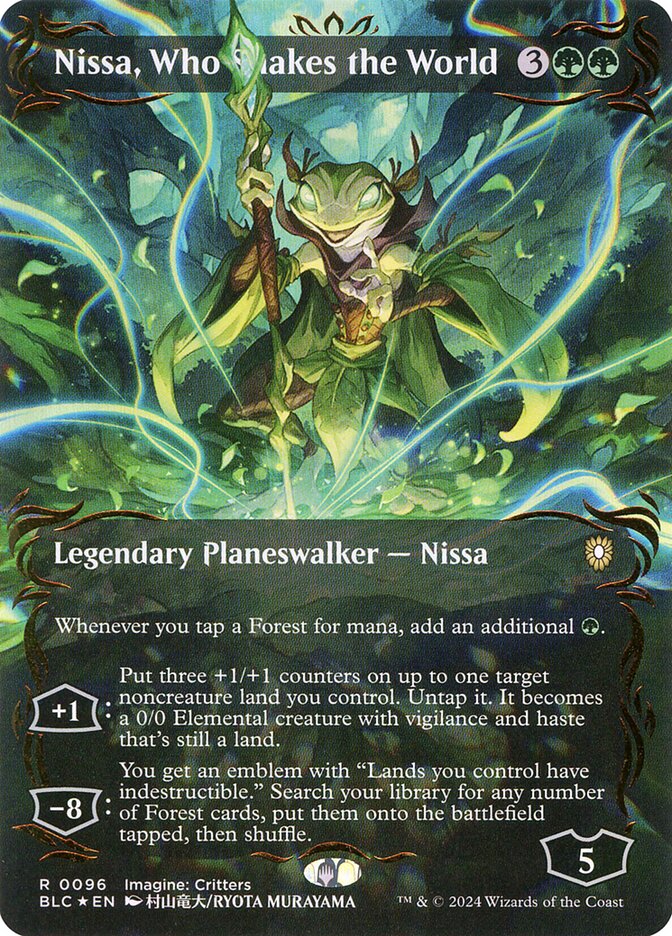 Nissa, Who Shakes the World (96) - Bloomburrow Commander (BLC)