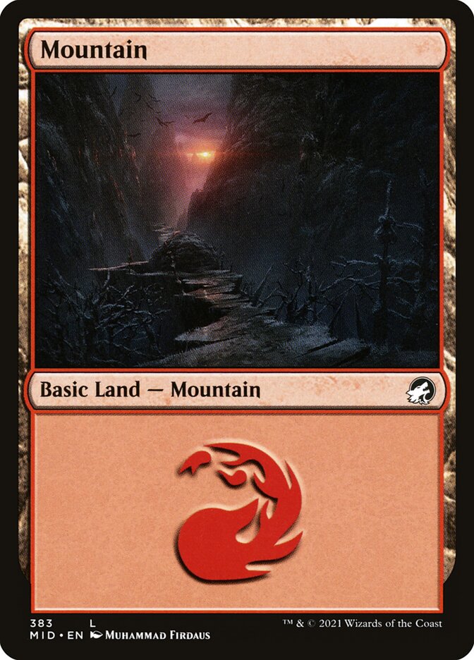 Mountain (383) - Innistrad: Midnight Hunt (MID)