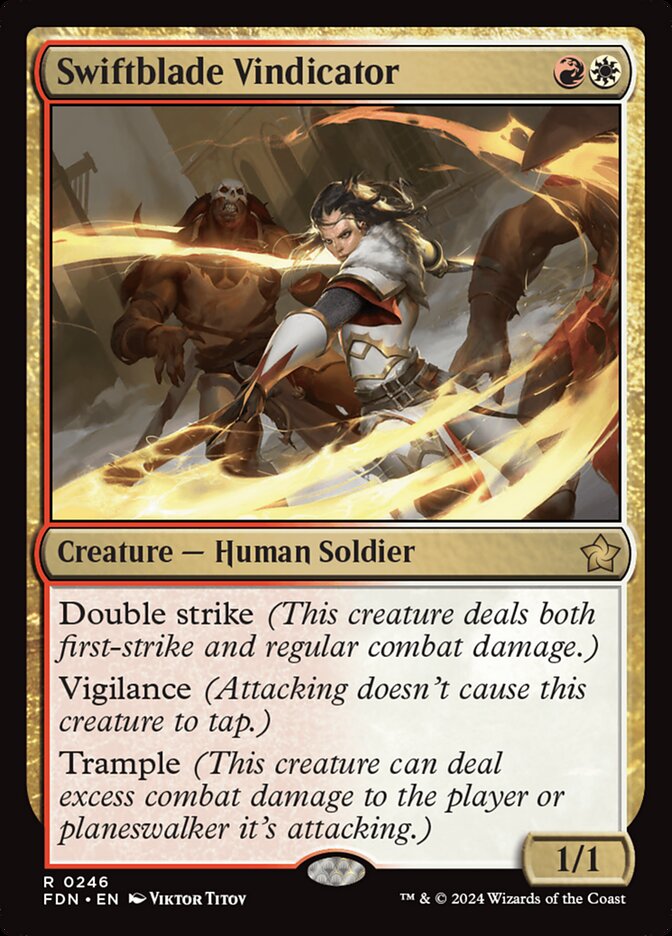 Swiftblade Vindicator - [Foil] Foundations (FDN)