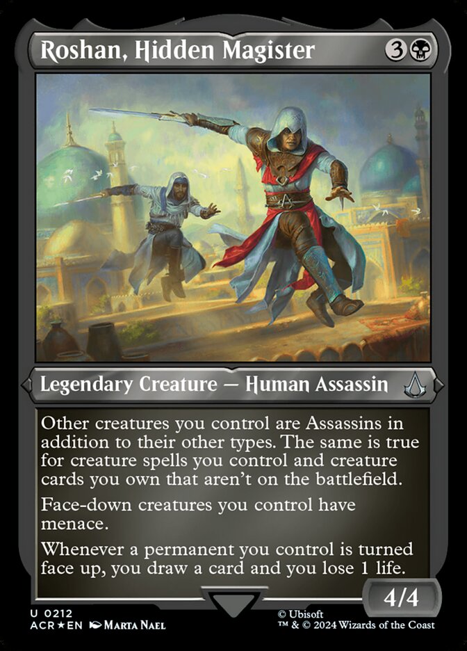 Roshan, Hidden Magister - [Etched Foil] Assassin's Creed (ACR)