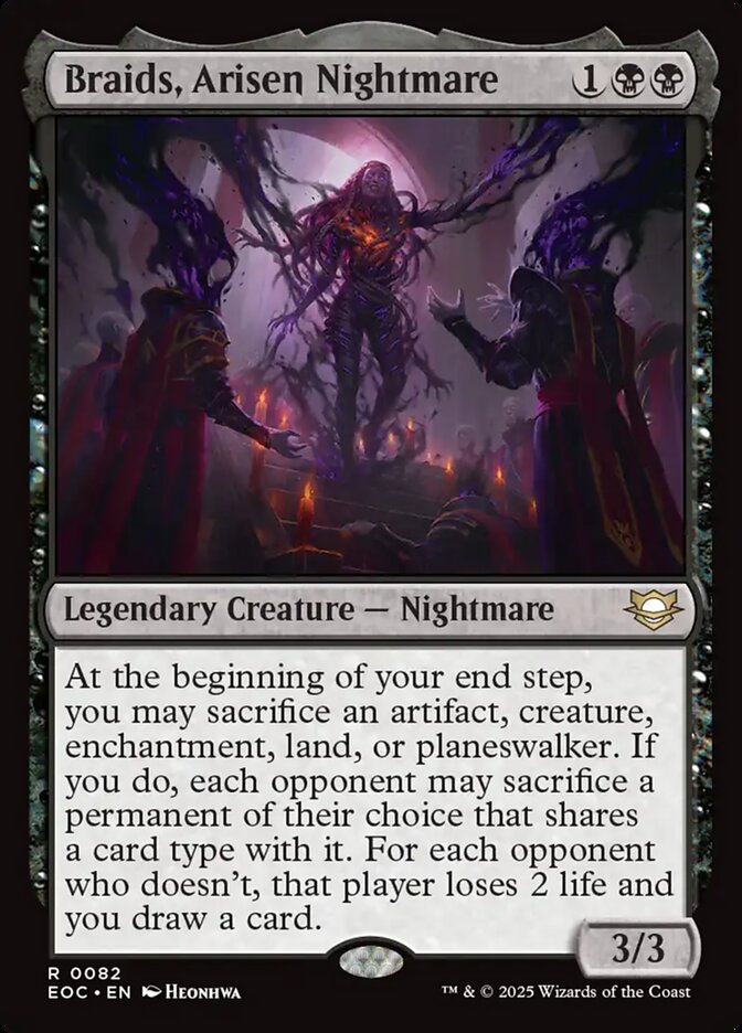 Braids, Arisen Nightmare (82) - Edge of Eternities Commander (EOC)