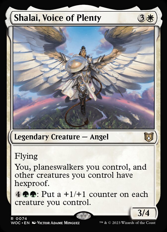 Shalai, Voice of Plenty (74) - Wilds of Eldraine Commander (WOC)
