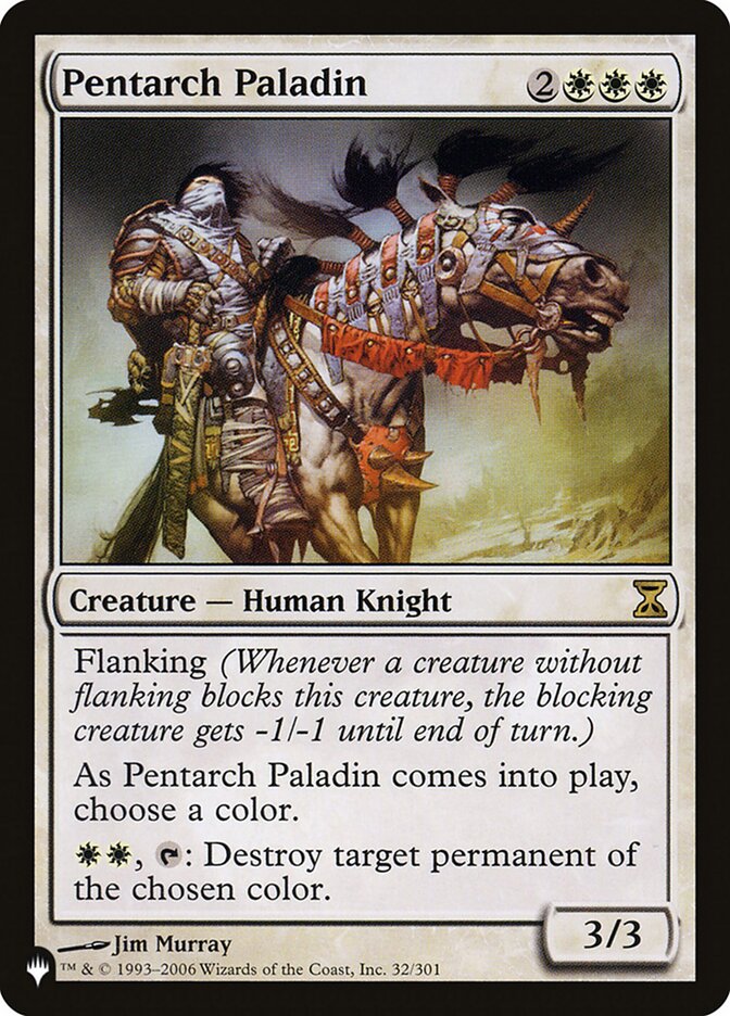 Pentarch Paladin (TSP-32) - The List (PLST)