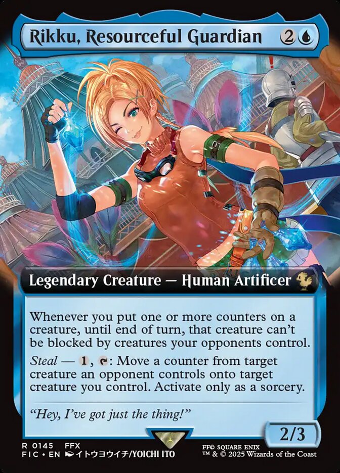 Rikku, Resourceful Guardian (145) - [Foil, Extended Art] Final Fantasy Commander (FIC)
