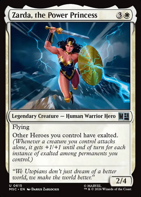 Zarda, the Power Princess (615) - Marvel Super Heroes Commander (MSC)
