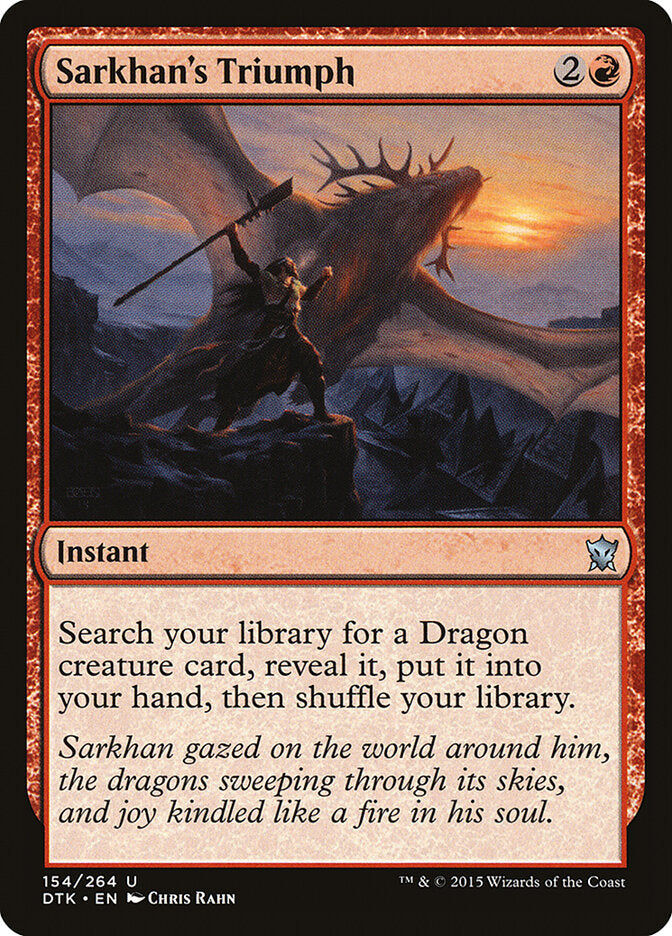 Sarkhan's Triumph (154) - Dragons of Tarkir (DTK)