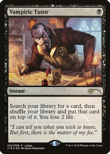 Vampiric Tutor (2) - Judge Gift Cards 2018 (J18)