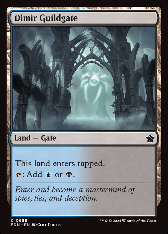 Dimir Guildgate (688) - Foundations (FDN)
