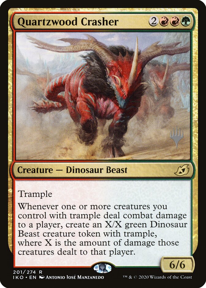 Quartzwood Crasher (201p) - Ikoria: Lair of Behemoths Promos (PIKO)