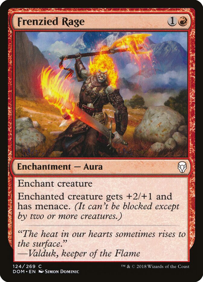 Frenzied Rage (124) - Dominaria (DOM)