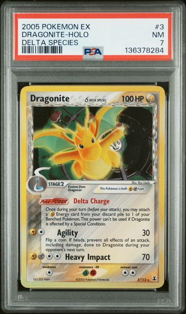 Dragonite #3 - [Graded PSA 7] Delta Species (DS)