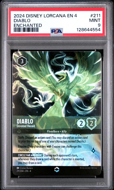 Diablo - Devoted Herald (Enchanted) - [Graded PSA 9] (Enchanted) Ursula's Return (4)