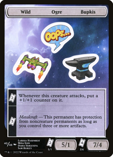 Wild Ogre Bupkis (40) - Unfinity Sticker Sheets (SUNF)