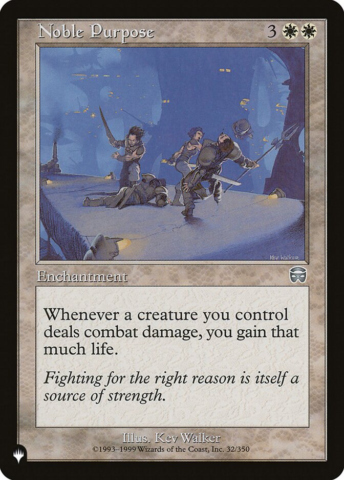 Noble Purpose (MMQ-32) - The List (PLST)