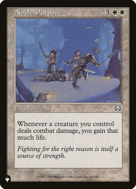 Noble Purpose (MMQ-32) - The List (PLST)