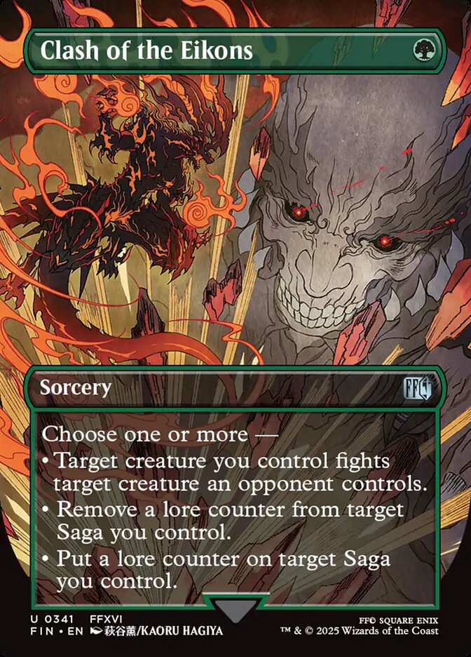 Clash of the Eikons (341) - [Foil, Borderless] Final Fantasy (FIN)