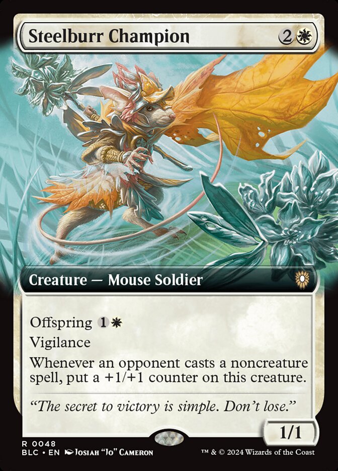 Steelburr Champion (48) - Bloomburrow Commander (BLC)