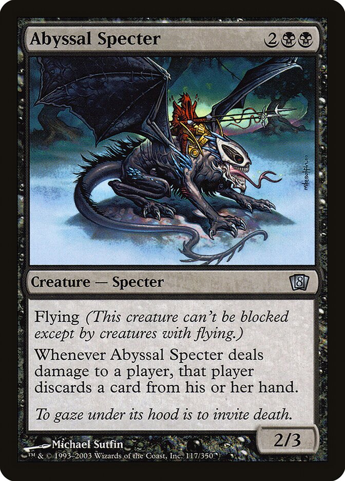 Abyssal Specter (117) - Eighth Edition (8ED)