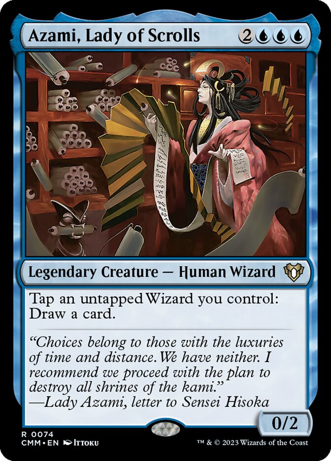 Azami, Lady of Scrolls (74) - Commander Masters (CMM)