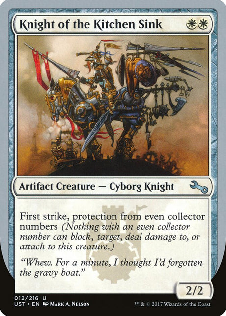 Knight of the Kitchen Sink (12b) - Unstable (UST)