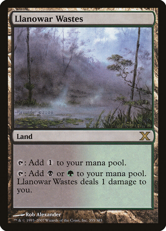 Llanowar Wastes (355) - Tenth Edition (10E)