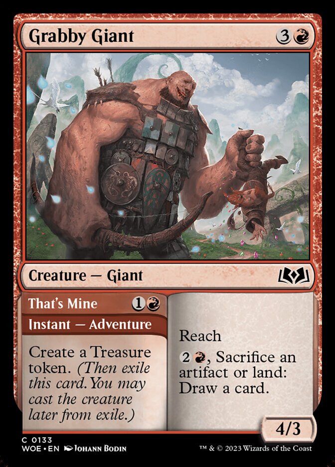 Grabby Giant // That's Mine (133) - Wilds of Eldraine (WOE)