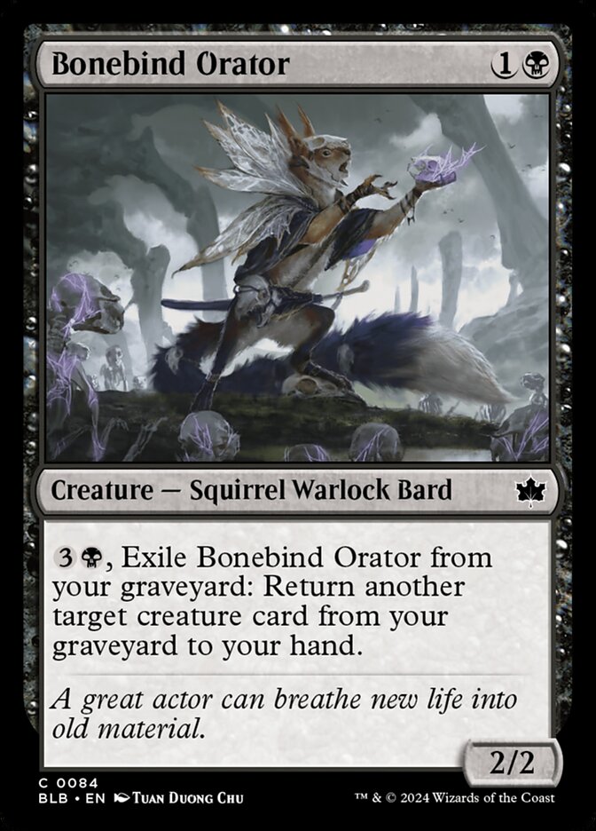 Bonebind Orator - [Foil] Bloomburrow (BLB)