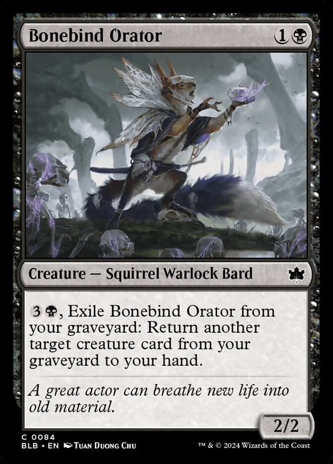 Bonebind Orator (84) - Bloomburrow (BLB)