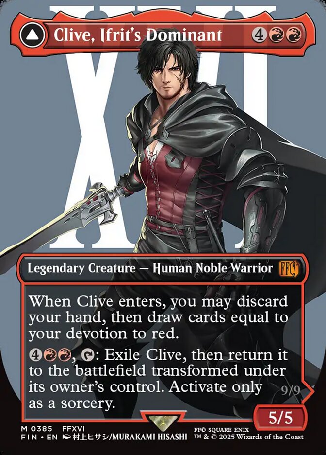 Clive, Ifrit's Dominant // Ifrit, Warden of Inferno (385) - [Borderless] Final Fantasy (FIN)