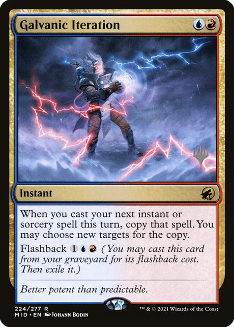 Galvanic Iteration (224p) - Innistrad: Midnight Hunt Promos (PMID)