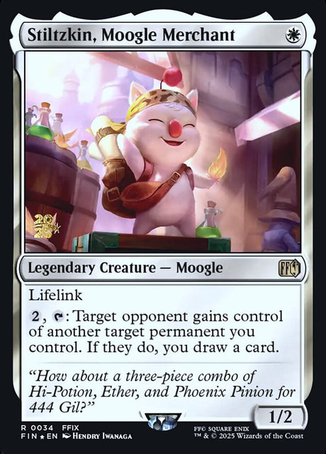 Stiltzkin, Moogle Merchant (34s) - Final Fantasy Promos (PFIN)