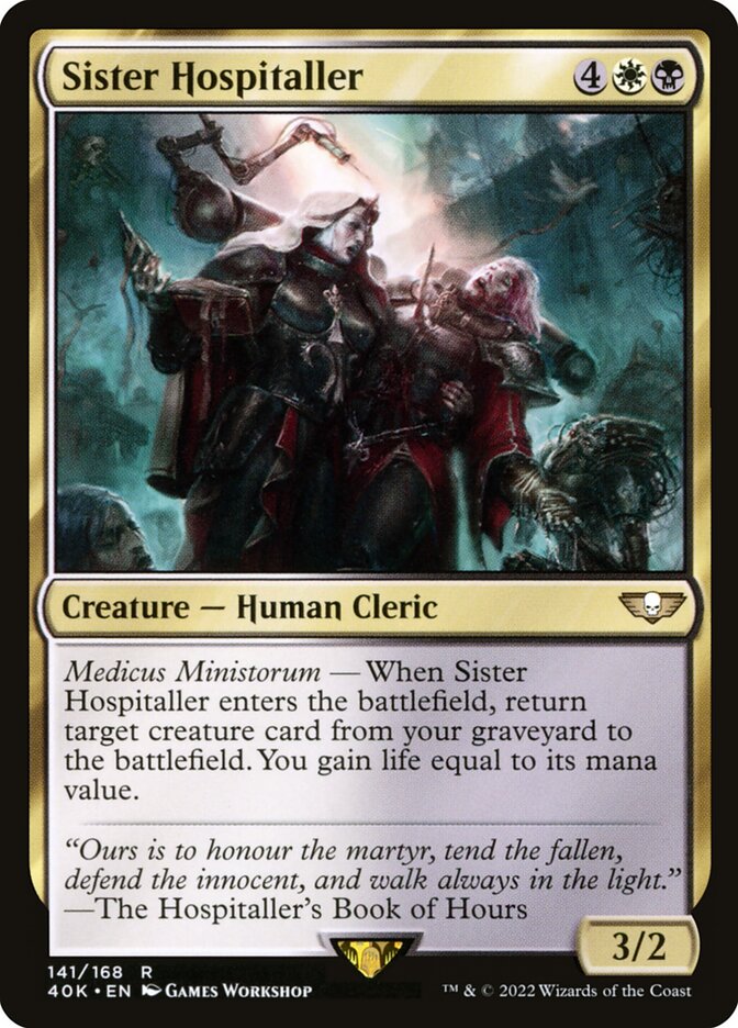 Sister Hospitaller (141) - Warhammer 40,000 Commander (40K)