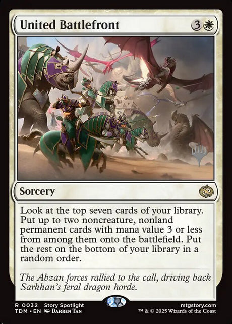United Battlefront (32p) - Tarkir: Dragonstorm Promos (PTDM)