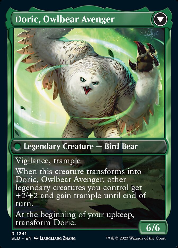 Casal, Lurkwood Pathfinder // Casal, Pathbreaker Owlbear (1241) - Secret Lair Drop (SLD)