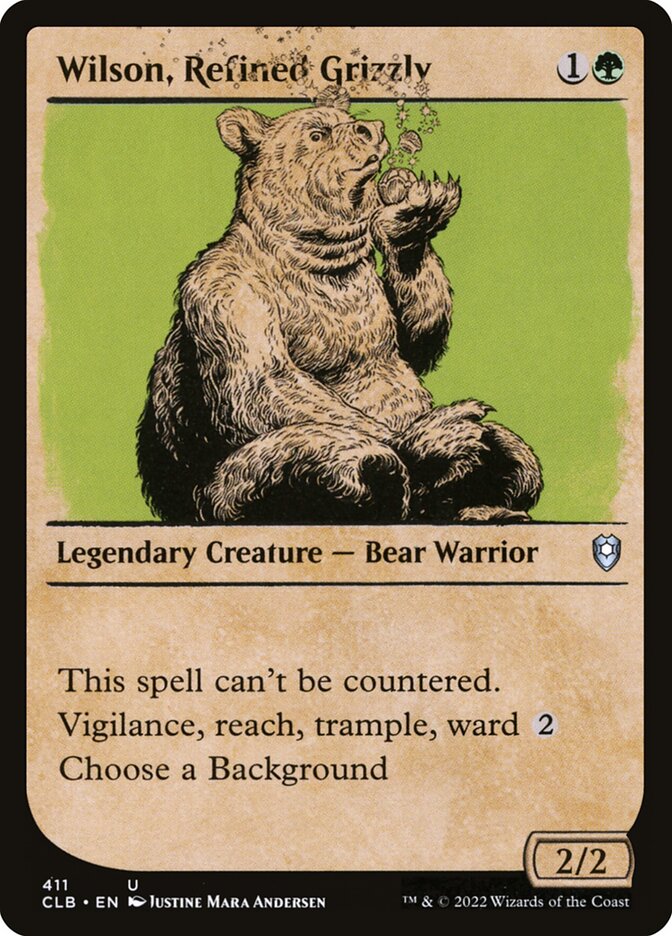 Wilson, Refined Grizzly (411) - Commander Legends: Battle for Baldur's Gate (CLB)