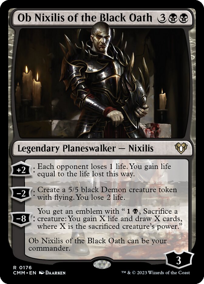 Ob Nixilis of the Black Oath (176) - Commander Masters (CMM)