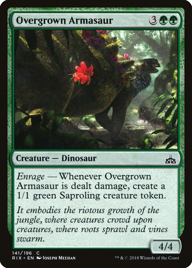 Overgrown Armasaur (141) - Rivals of Ixalan (RIX)