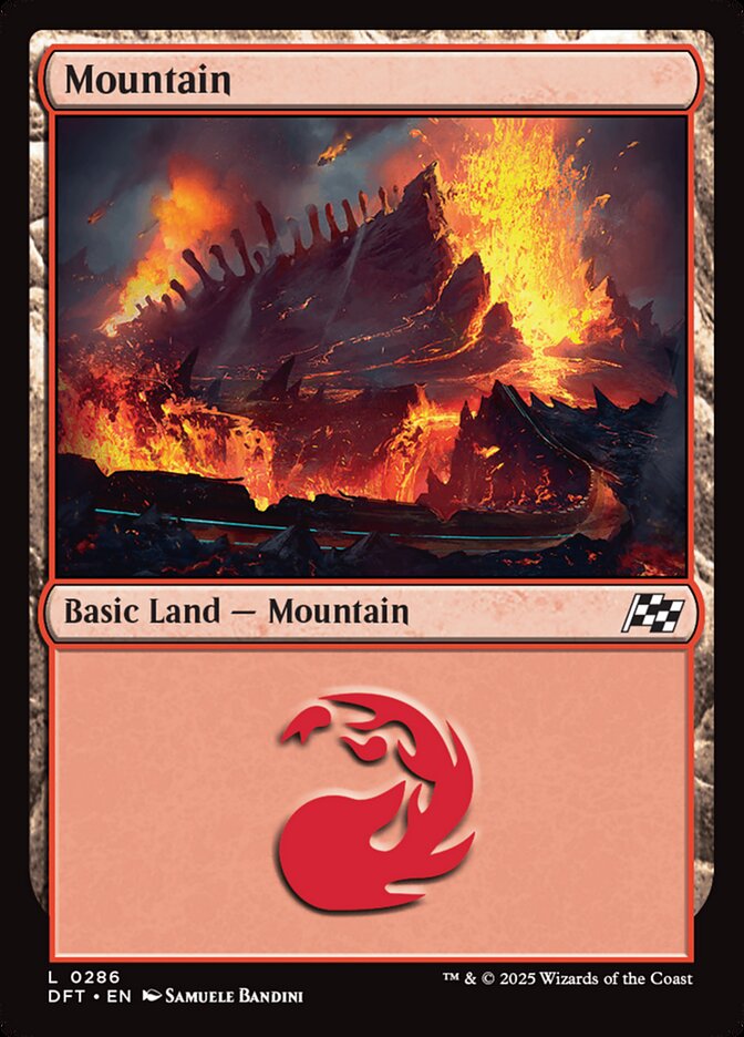 Mountain (286) - [Foil] Aetherdrift (DFT)