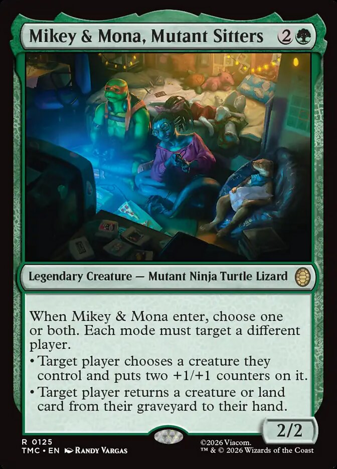 Mikey & Mona, Mutant Sitters (125) - Teenage Mutant Ninja Turtles Eternal (TMC)
