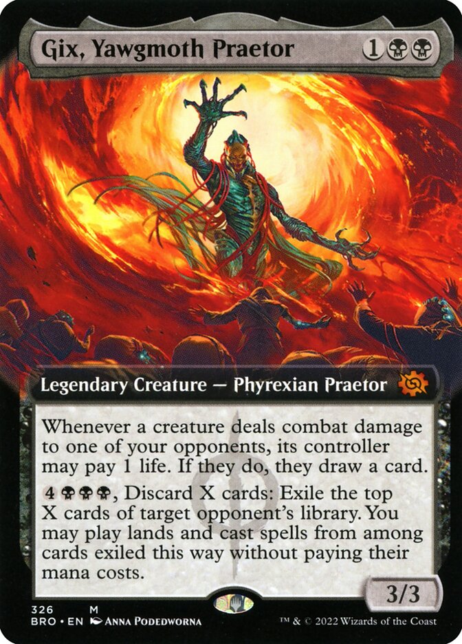 Gix, Yawgmoth Praetor (326) - The Brothers' War (BRO)