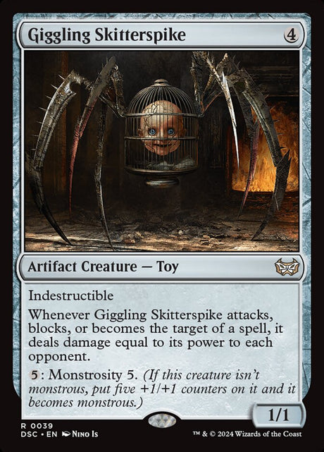 Giggling Skitterspike (39) - Duskmourn: House of Horror Commander (DSC)