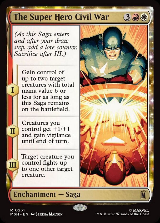 The Super Hero Civil War (231) - Marvel Super Heroes (MSH)