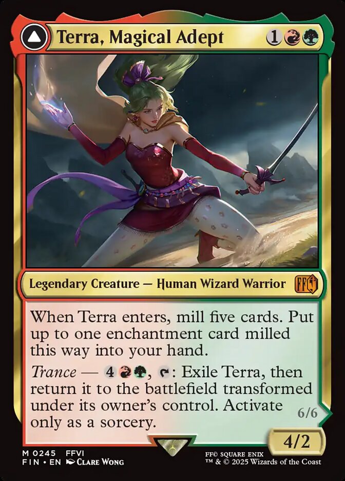 Terra, Magical Adept // Esper Terra (245) - [Foil] Final Fantasy (FIN)
