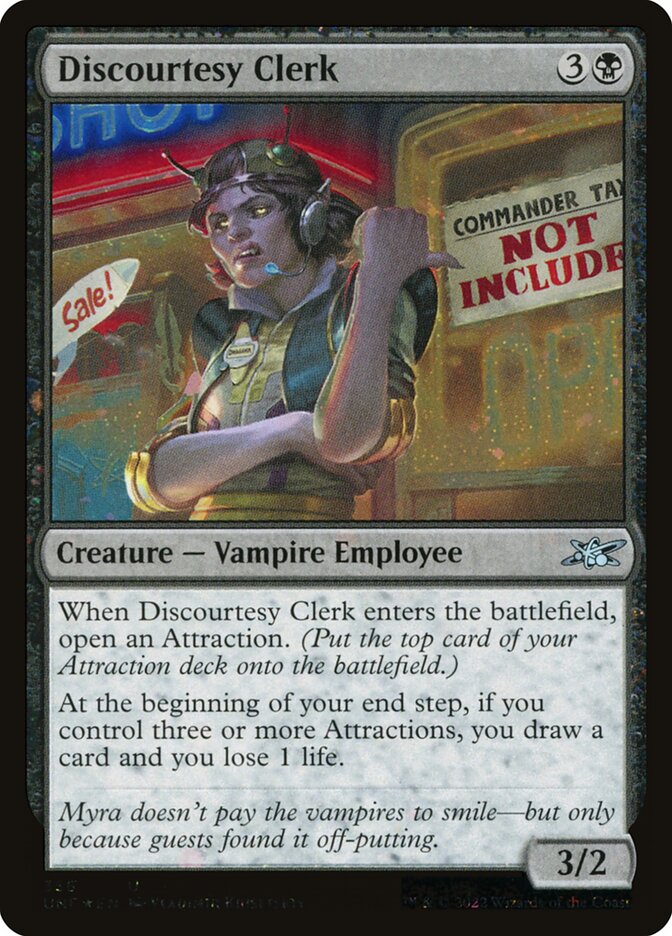 Discourtesy Clerk (356) - Unfinity (UNF)