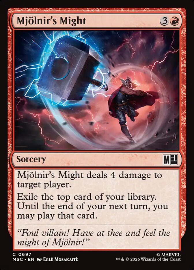 Mjölnir's Might (697) - Marvel Super Heroes Commander (MSC)