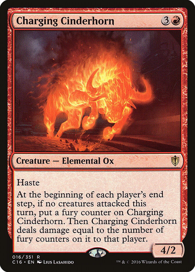 Charging Cinderhorn (16) - Commander 2016 (C16)