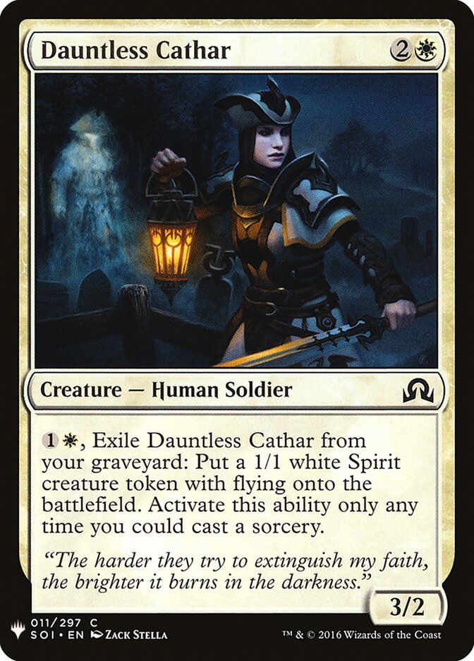 Dauntless Cathar (SOI-11) - The List (PLST)