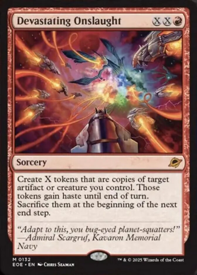 Devastating Onslaught (132) - [Foil] Edge of Eternities (EOE)