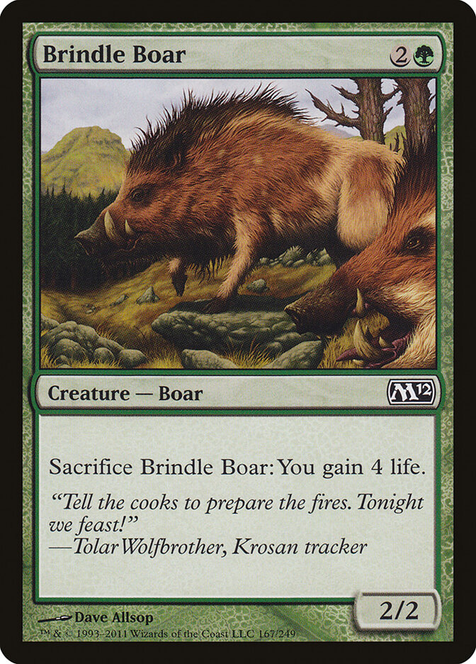 Brindle Boar (167) - Magic 2012 (M12)